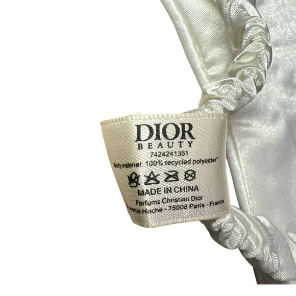 Dior Silk Eye Sleep Mask New In Box White Authentic (NWT) - Picture 5 of 6